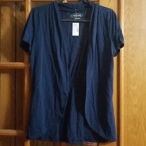 Maurices navy short sleeve cardigan